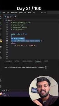 #day31 #learnpython #python #pythonprogramming #coding