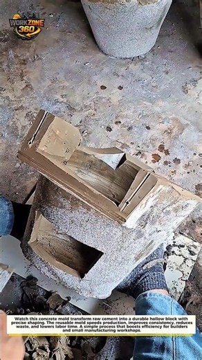 Concrete Mold Genius Hack #Construction #DIY #Shorts