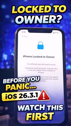 Forgot Apple ID? iPhone Locked to Owner Bypass iOS 26.3.1