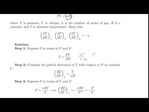 Prove the Cyclic Relation for an Ideal Gas | PV=nRT