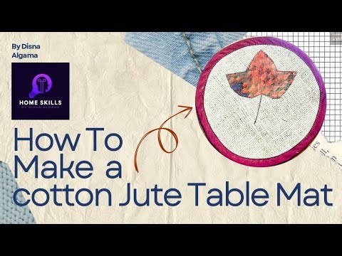 DIY Cotton Jute Table Mat | Eco-Friendly Home Decoration