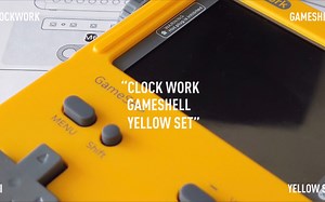 CLOCKWORK GAMESHELL YELLOW SET开箱·模块化拼装掌机游戏机很爽