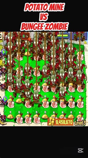 *POTATO MINE VS BUNGEE ZOMBIE*#shorts #short #pvz #youtubeshorts #shortvideo #pvzfusion #gaming