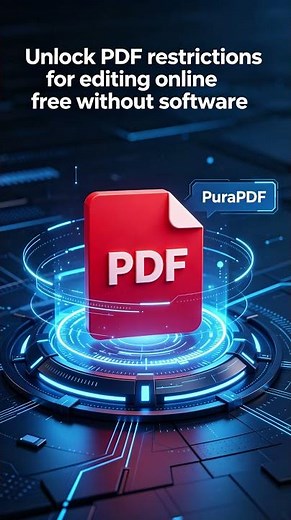 Unlock PDF restrictions for editing online free without software #pdfconvert #pdftools #pdftoword