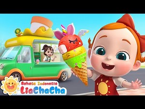 Truk Es Krim Datang! 🚚| Es Krim Enak🍦 | Lagu Es Krim | Lagu Anak-anak | LiaChaCha Bahasa Indonesia