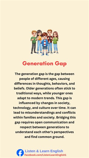 Learn English through Story || Generation Gap || English Story | Listen & Learn English