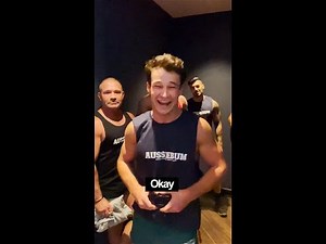 It's photo time! Nick teaches the CityGym Boys how to pose 🤔