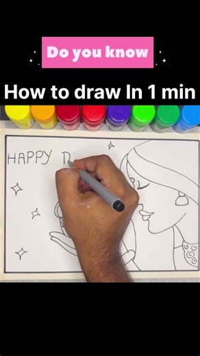 Diwali drawing For kids Easy drawing #diwali2025 #art #shortvideo #short