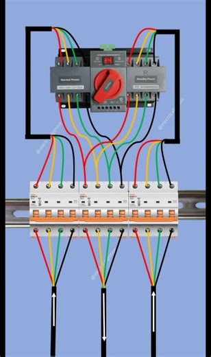 Auto Changeover Switch Connection Wiring Diagram