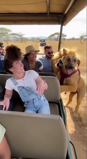 Lion Attack Prank On Safari Tour - The Reveal Is Priceless! 🦁😱🐕