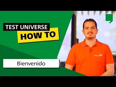 Bienvenido a los video tutoriales de Test Universe!