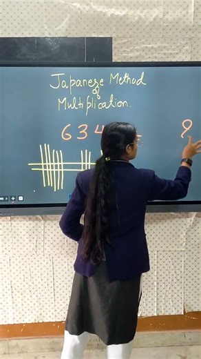 Do you know this?Japanese Method Multiplication #multiplication #shorts #maths #cbse #mathoscience