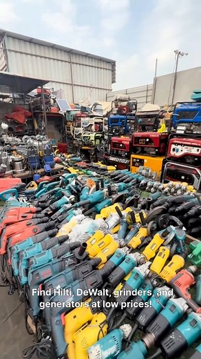 61K views · 500 reactions | Looking for affordable tools in the UAE? Visit Sharjah Industrial Area 6 for all kinds of scrap tools, generators, grinders, and top brands like Hilti and DeWalt! #SharjahTools #ScrapTools #CheapToolsUAE #WorkshopGear #Hilti #DeWalt #Generators #DrillMachines #Grinders #IndustrialTools #ToolHunting #UAEDeals #SharjahIndustrialArea6 #BudgetTools #DIYTools #ScrapDeals #ToolSale #WorkshopEquipment #scrapbuyeruae #usa #uk #greece #230k | Scrap Buyer UAE | Facebook