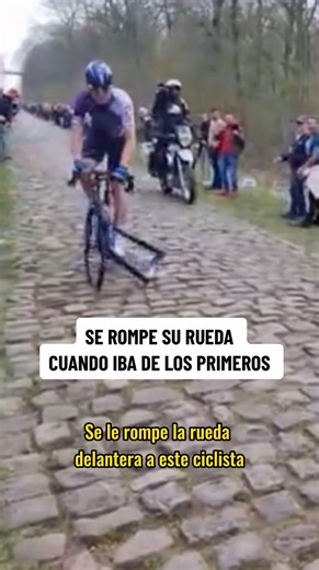 His wheel explodes while racing