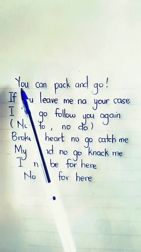 King Paluta Broken Heart Lyrics | Emado Pack and Go | Kuami Eugene Instrumental