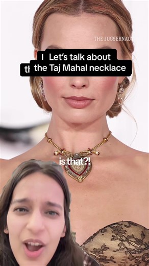 *Why* is Margot Robbie wearing a 1600s pendant Jahangir gave his wife Nur Jahan — and why are they calling it Elizabeth Taylor’s Taj Mahal necklace? @snigdhasur explains Dearest readers, Cartier has once again loaned out Indian royal jewelry — that mysteriously “found its way” to Elizabeth Taylor — while refusing requests to those of Indian heritage (see: Diljit Dosanjh). Make it make sense. To read more about Cartier claiming Indian designs as its own, click the link below, and subscribe to The