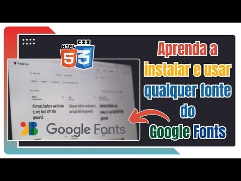 🌐✍️ Como IMPORTAR FONTES DO GOOGLE FONTS e usar no seu site HTML. ✨