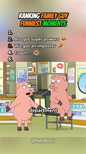 Ranking Family Guy Funniest Moments 😂