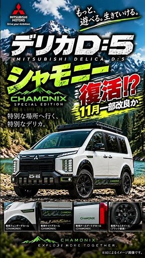 [Delica D:5] Is Chamonix Making a Comeback!? A New Special Edition Could Arrive with the November...