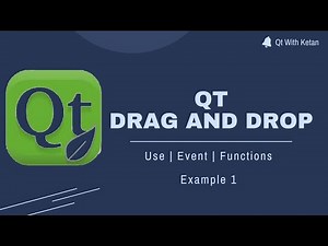Qt Drag And Drop | QListWidget And QGraphicsView | Qt C++ | Qt Creator | Qt Tutorial