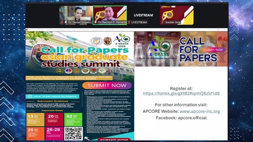 “Today you join not just a program, but a community of thinkers, researchers, and leaders who will shape the future. May your curiosity guide you, your discipline sustain you, and your purpose give meaning to every challenge ahead.” ====================================================== Join us LIVE via ZOOM and FB Page of Graduate School - University of Perpetual Help System Dalta on this momentous day. ====================================================== Theme: "Strengthening Academic Excell