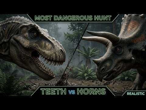 T. Rex vs Triceratops: The Hunt That Can Kill the Hunter (Realistic Documentary)