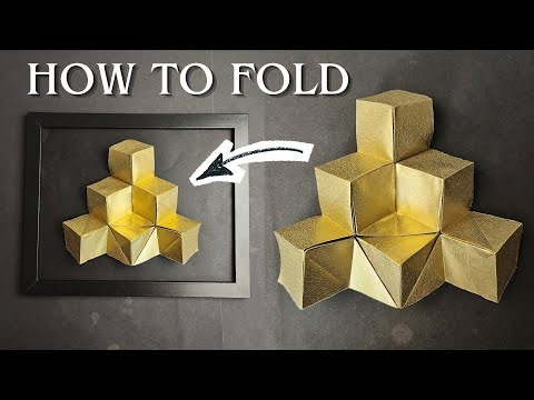 3D Origami Tessellation Tutorial | Easy Step by Step