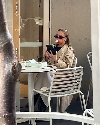 Unbothered. Confident. Whitening teeth in public as she should. | WHITE GLO | Facebook