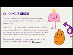 Psychology showcase - The multi store model of memory
