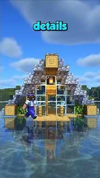 Minecraft Water House 🏡 For Build Tutorial #minecraft