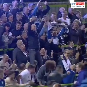 Throwback to Mike Dean leading the Tranmere celebrations from the stands! 🥳 The Premier League ref was buzzing as his side secured their place in the play-off final at Wembley #OnThisDay in 2019! 😂 | Sky Sports