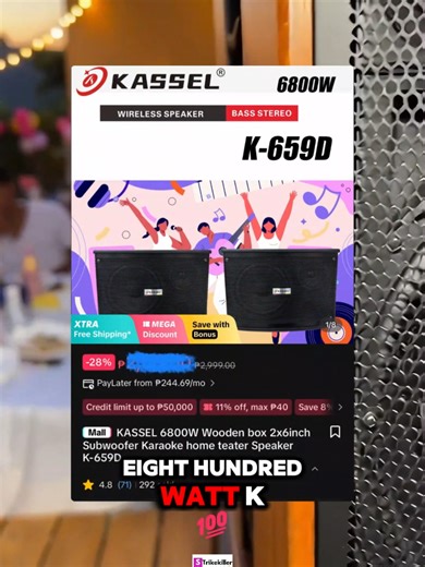 Experience Powerful Sound with KASSEL K-659D Subwoofer