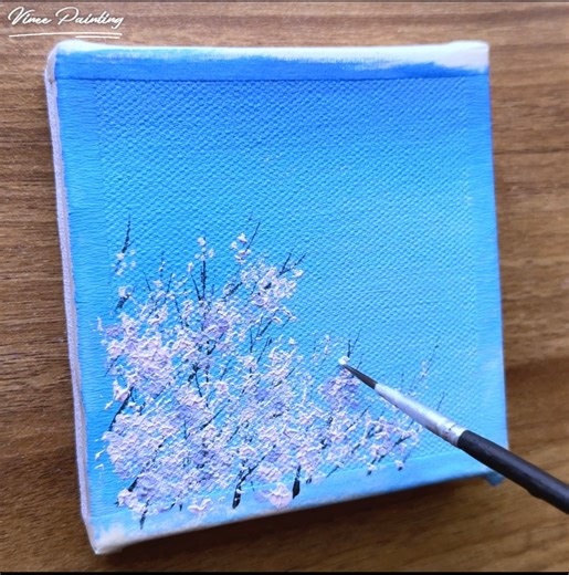 8.9K views · 155 reactions | Cherry blossom tree acrylic painting  Thankyou ❤️ | Vinee Painting | Facebook
