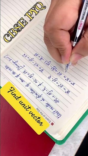 Easiest way to find unit vectors . Can you solve this problem #vectors #cbsepyq #maths