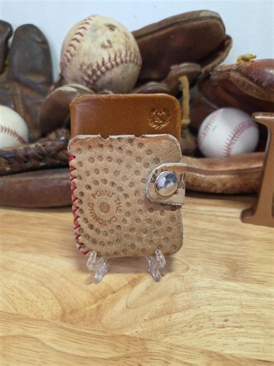 Handmade Repurposed Leather Baseball Glove Minimalist Wallet Slim Credit Card Wallet Front Pocket Made in USA Edc Mens Fathers Gift - Etsy