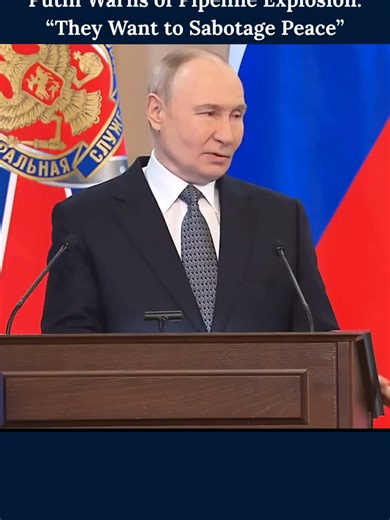 Putin warned of possible attempts to blow up Russia’s TurkStream and Blue Stream gas pipelines under the Black Sea, accusing “anti-peace forces” of trying to sabotage Ukraine peace talks. He ordered the FSB to boost energy infrastructure security. #breakingnews #putin #putinstatement #russia #ukrainewar #energysecurity #blacksea #gaspipeline #türkstreamer #fsb #geopolitics #worldnews #energywar #peacetalks #russiaukrainewar #EuropeEnergy #PipelineSabotage #nordstream #globalenergy #securityalert