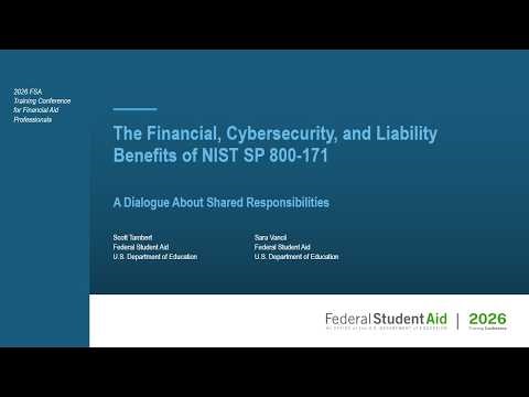 FSATC 2026 | The Financial Cybersecurity, and Liability Benefits of NIST SP 800-171
