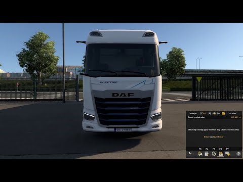 Elektrycznym DAF-em z Rusinowa do Łodzi - Euro Truck Simulator 2 #7