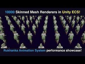 Tutorial - Animations with Rukhanka + VContainer + ECS (10000 Skinned Mesh Renderers)