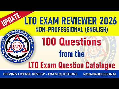 LTO Exam Reviewer 2026 (Update) - Non-PRO - ENGLISH