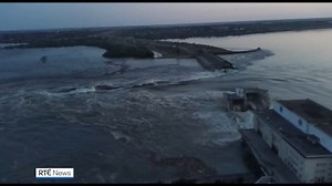 Russia's Investigative Committee has said that it has launched a criminal investigation into the overnight destruction of the Kakhovka hydro-electric dam in the Russian-controlled part of Ukraine's Kherson region | Read more: https://rte.ie/b/1387569 | RTÉ News