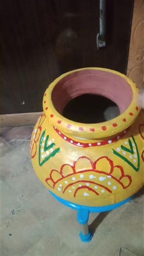 pot design with colour #design #craft# colours