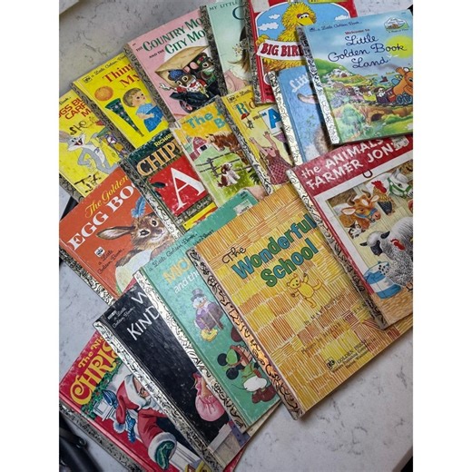 Vintage Little Golden Books Lot of 15 Sesame Street Disney Mickey Mouse 70s 80s - Etsy