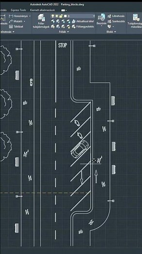 45° Parking Layout in AutoCAD (Dynamic Blocks) #cadblocks #autocadblocks #autocadtips
