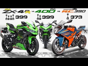 Kawasaki Ninja ZX-4RR vs Ninja 400 vs KTM RC390 ┃ Best Beginner 400cc Sportbike