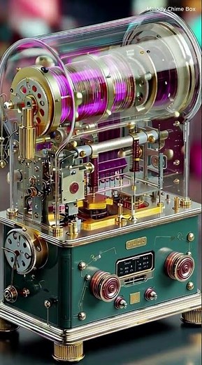 【Melody Chime Box】This Retro Futurism Music Machine Box Is Hypnotizing | Melody Chime Box #shorts