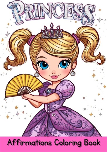 Princess Coloring Book for Kids, 42 Printable Pages, Instant Digital Download, Kids Activity, PDF Coloring Pages - Etsy Canada