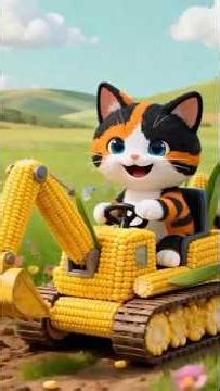 Cute Puppy Digs with a Dragon Fruit Bulldozer