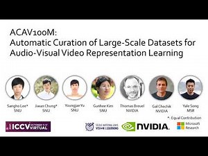 ACAV100M: Automatic Curation of Large-Scale Datasets for Audio-Visual Video Representation Learning