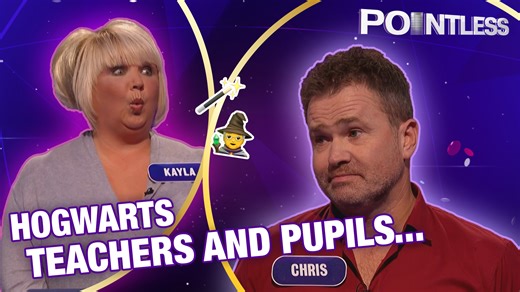 108K views · 550 reactions | Contestants are shown a list of teachers and pupils from Harry Potter’s Hogwarts school and they must guess which names are pointless answers. The round will leave you in shock! Plus they are quizzed on history trivia, Wimbledon tennis trivia and more! | Pointless | Facebook